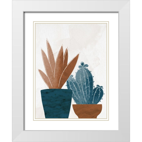 Standing 2 White Modern Wood Framed Art Print with Double Matting by Allen, Kimberly