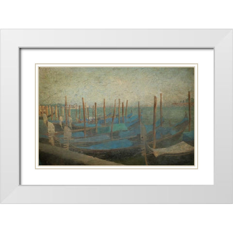 In Venice White Modern Wood Framed Art Print with Double Matting by Allen, Kimberly