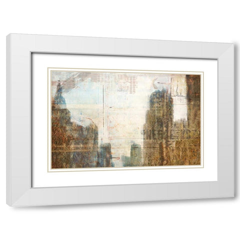 Urban Day White Modern Wood Framed Art Print with Double Matting by Allen, Kimberly