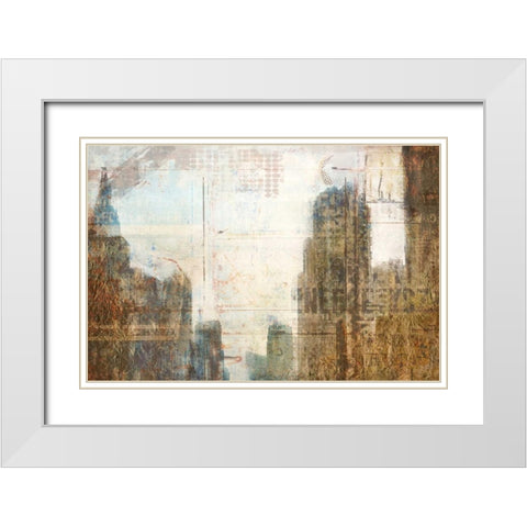 Urban Day White Modern Wood Framed Art Print with Double Matting by Allen, Kimberly