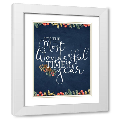 Wonderful White Modern Wood Framed Art Print with Double Matting by Allen, Kimberly