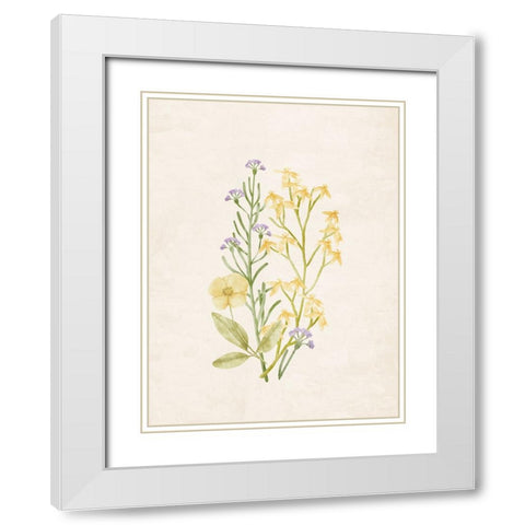 Wildflowers 1 White Modern Wood Framed Art Print with Double Matting by Allen, Kimberly