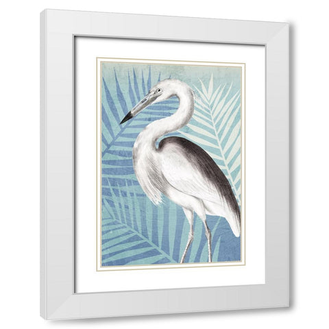 Cranes 2 White Modern Wood Framed Art Print with Double Matting by Allen, Kimberly