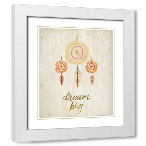 Have Courage 2 White Modern Wood Framed Art Print with Double Matting by Allen, Kimberly