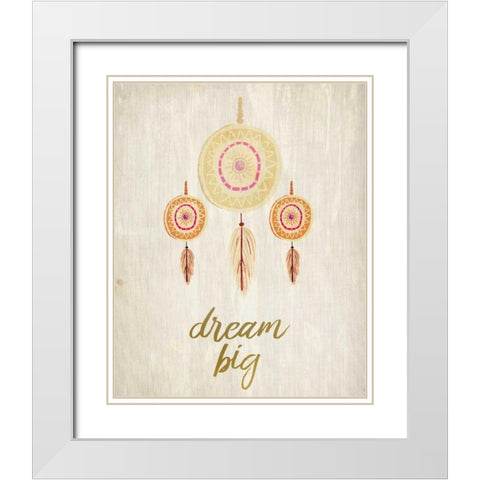 Have Courage 2 White Modern Wood Framed Art Print with Double Matting by Allen, Kimberly