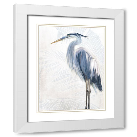 Seaside Flight 1 White Modern Wood Framed Art Print with Double Matting by Allen, Kimberly