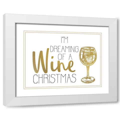 Cheer 3 White Modern Wood Framed Art Print with Double Matting by Allen, Kimberly