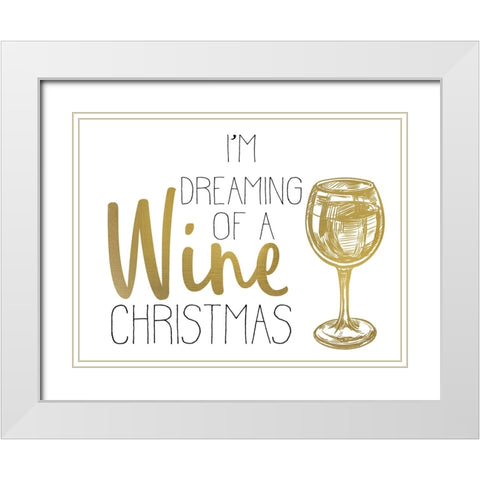 Cheer 3 White Modern Wood Framed Art Print with Double Matting by Allen, Kimberly