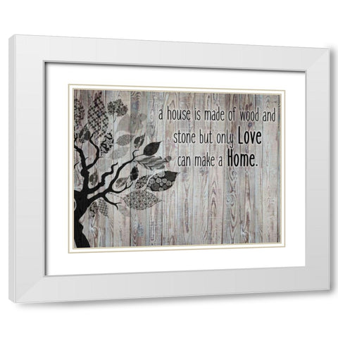 House White Modern Wood Framed Art Print with Double Matting by Allen, Kimberly