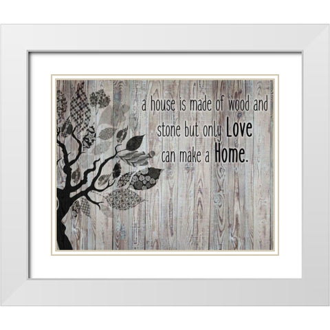 House White Modern Wood Framed Art Print with Double Matting by Allen, Kimberly