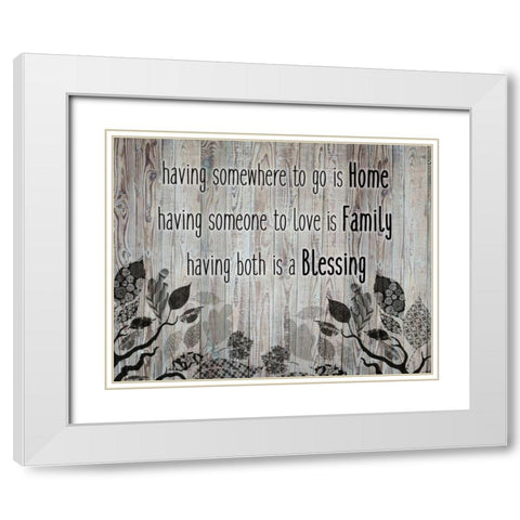 Having Someone To Love White Modern Wood Framed Art Print with Double Matting by Allen, Kimberly
