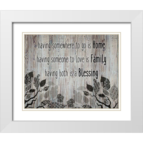 Having Someone To Love White Modern Wood Framed Art Print with Double Matting by Allen, Kimberly