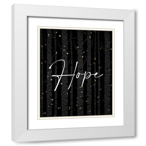Peace Hope 2 White Modern Wood Framed Art Print with Double Matting by Allen, Kimberly