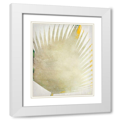 Tropical Palms 3 White Modern Wood Framed Art Print with Double Matting by Allen, Kimberly