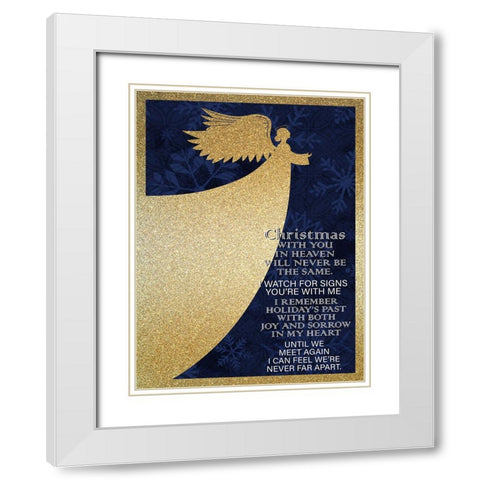 Christmas Heaven White Modern Wood Framed Art Print with Double Matting by Allen, Kimberly