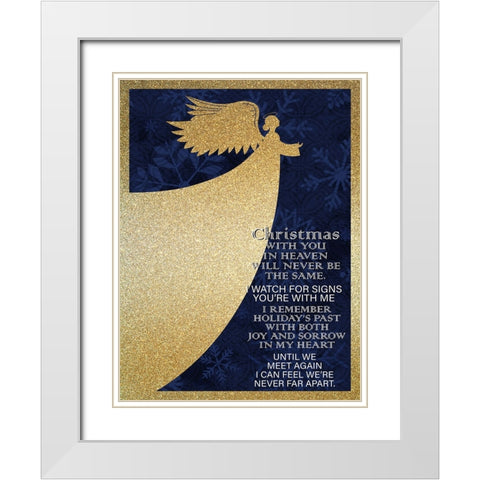 Christmas Heaven White Modern Wood Framed Art Print with Double Matting by Allen, Kimberly
