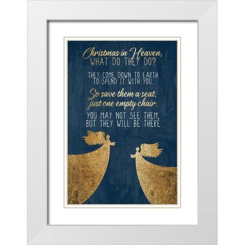 Save Them A Seat White Modern Wood Framed Art Print with Double Matting by Allen, Kimberly
