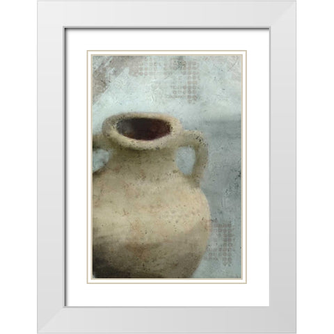 Vase 1 White Modern Wood Framed Art Print with Double Matting by Allen, Kimberly