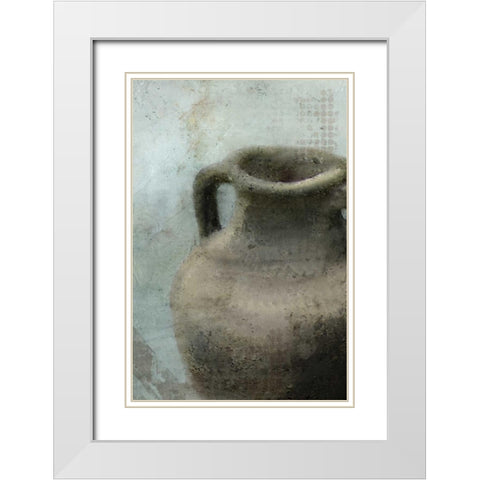 Vase 2 White Modern Wood Framed Art Print with Double Matting by Allen, Kimberly