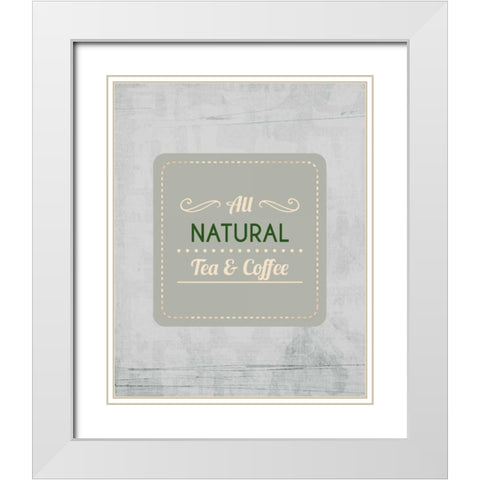 All Natural 1 White Modern Wood Framed Art Print with Double Matting by Allen, Kimberly