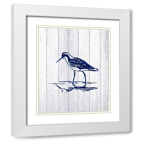 Seaside Wood 2 White Modern Wood Framed Art Print with Double Matting by Allen, Kimberly