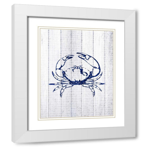 Seaside Wood 4 White Modern Wood Framed Art Print with Double Matting by Allen, Kimberly