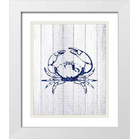 Seaside Wood 4 White Modern Wood Framed Art Print with Double Matting by Allen, Kimberly