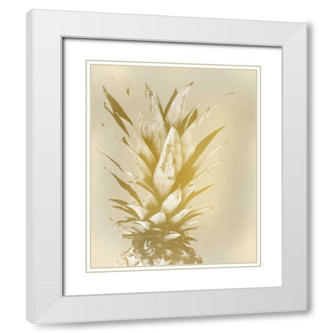Golden Sweets 1 White Modern Wood Framed Art Print with Double Matting by Allen, Kimberly