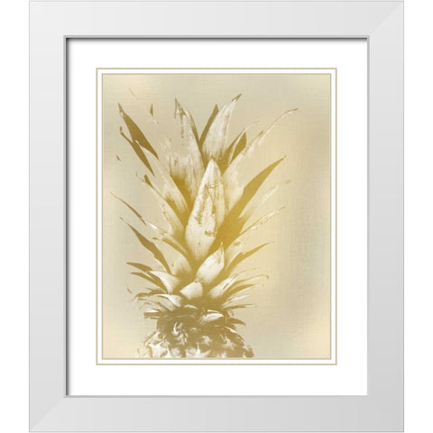 Golden Sweets 1 White Modern Wood Framed Art Print with Double Matting by Allen, Kimberly