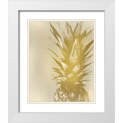 Golden Sweets 2 White Modern Wood Framed Art Print with Double Matting by Allen, Kimberly