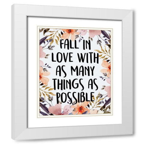 Wildflower Dreams 1 White Modern Wood Framed Art Print with Double Matting by Allen, Kimberly