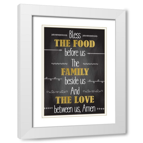 Amen White Modern Wood Framed Art Print with Double Matting by Allen, Kimberly