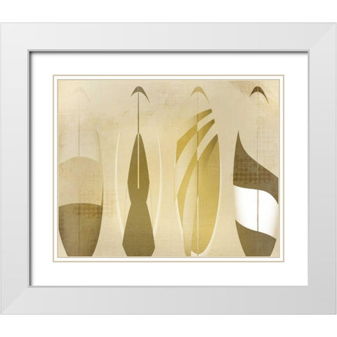Going Surfing C White Modern Wood Framed Art Print with Double Matting by Allen, Kimberly