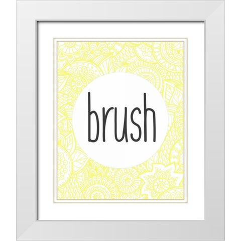 Wash 2 White Modern Wood Framed Art Print with Double Matting by Allen, Kimberly