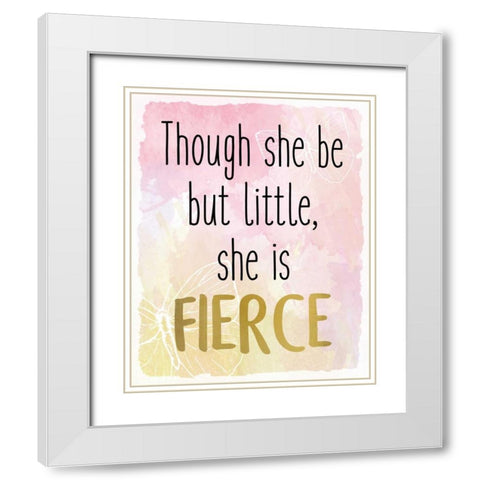 Fierce White Modern Wood Framed Art Print with Double Matting by Allen, Kimberly
