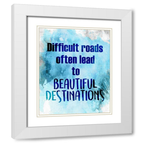 Beautiful Destinations White Modern Wood Framed Art Print with Double Matting by Allen, Kimberly