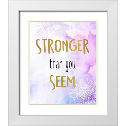You Are 2 White Modern Wood Framed Art Print with Double Matting by Allen, Kimberly