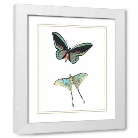 Fly Free 1 White Modern Wood Framed Art Print with Double Matting by Allen, Kimberly