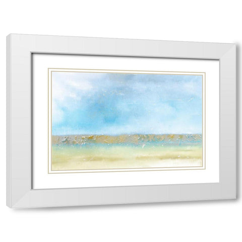 Sea Breeze White Modern Wood Framed Art Print with Double Matting by Allen, Kimberly