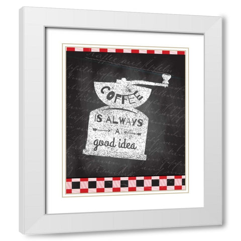 A Good Day 2 White Modern Wood Framed Art Print with Double Matting by Allen, Kimberly