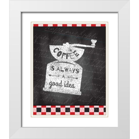 A Good Day 2 White Modern Wood Framed Art Print with Double Matting by Allen, Kimberly