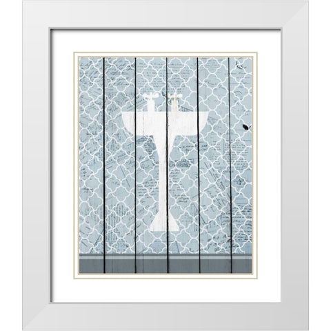 Relax Time 2 White Modern Wood Framed Art Print with Double Matting by Allen, Kimberly