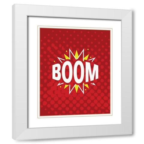 Super 3 White Modern Wood Framed Art Print with Double Matting by Allen, Kimberly