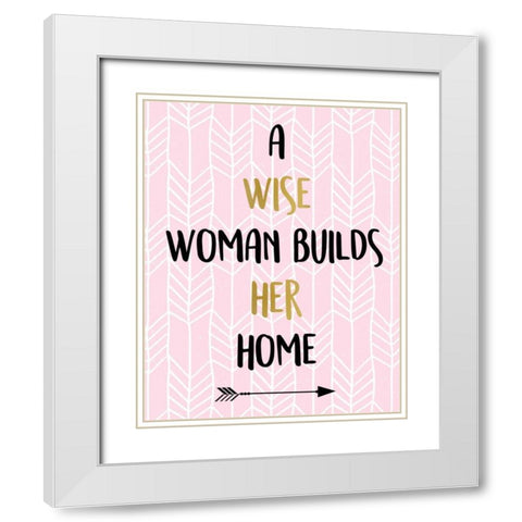 A Wise Woman White Modern Wood Framed Art Print with Double Matting by Allen, Kimberly