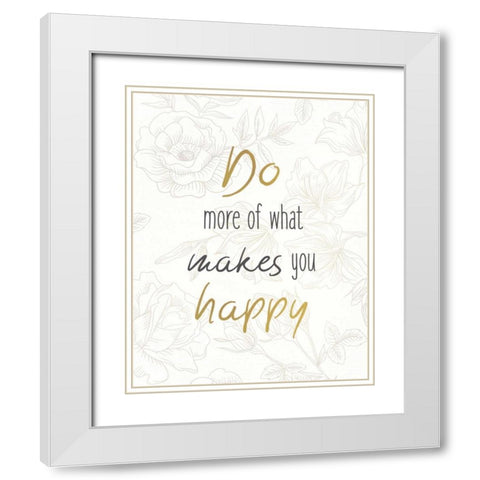 Perfect 2 White Modern Wood Framed Art Print with Double Matting by Allen, Kimberly