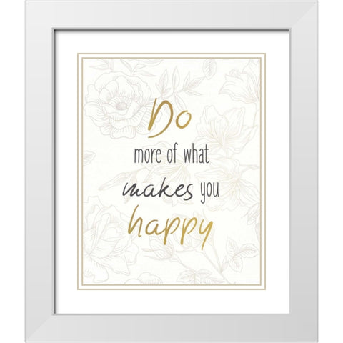 Perfect 2 White Modern Wood Framed Art Print with Double Matting by Allen, Kimberly