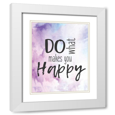 Do You 1 White Modern Wood Framed Art Print with Double Matting by Allen, Kimberly