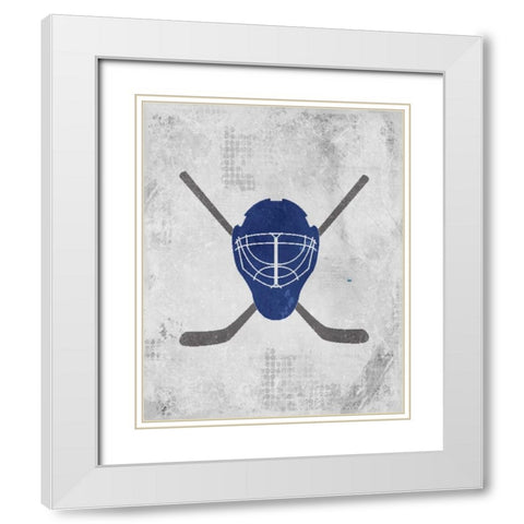 Lets Play 2 White Modern Wood Framed Art Print with Double Matting by Allen, Kimberly