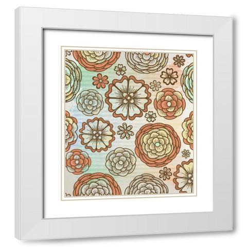 Joyful White Modern Wood Framed Art Print with Double Matting by Allen, Kimberly
