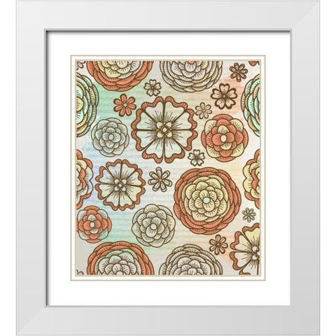 Joyful White Modern Wood Framed Art Print with Double Matting by Allen, Kimberly